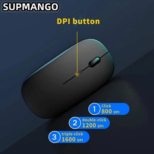 Level up with a quiet, wireless gaming mouse!