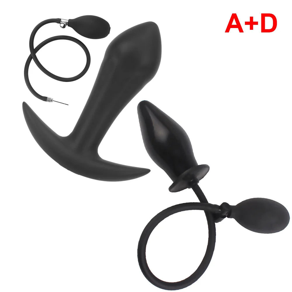 Inflatable Anal Plug & Vaginal Expander for Couples