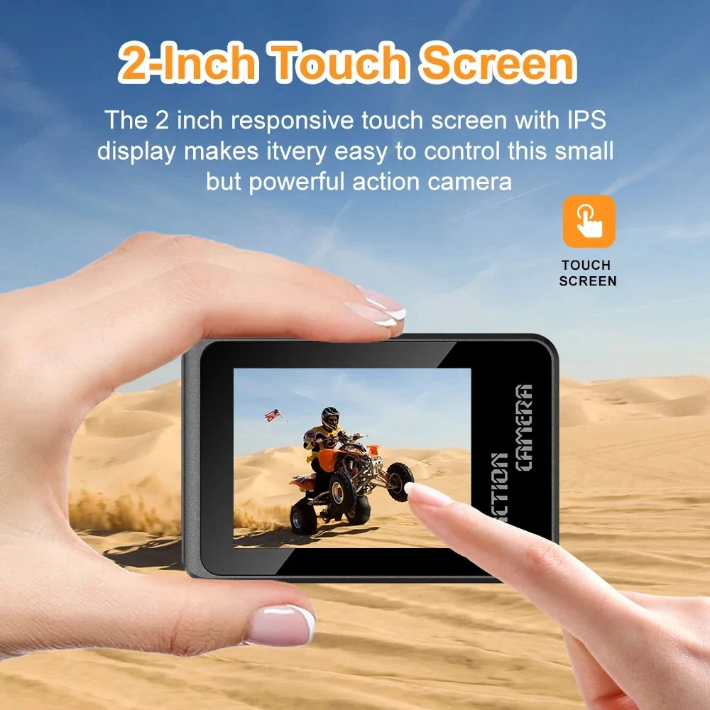 Film every detail with this 5K dual-screen action camera!