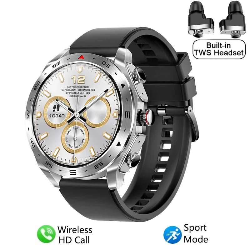 Smartwatch with Built-in TWS Earbuds