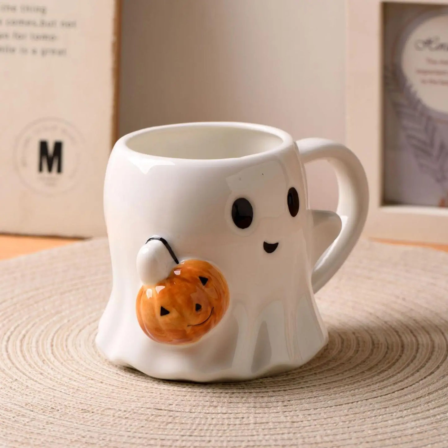 Halloween Ghost Ceramic Mug 600ML Funny Coffee Cup