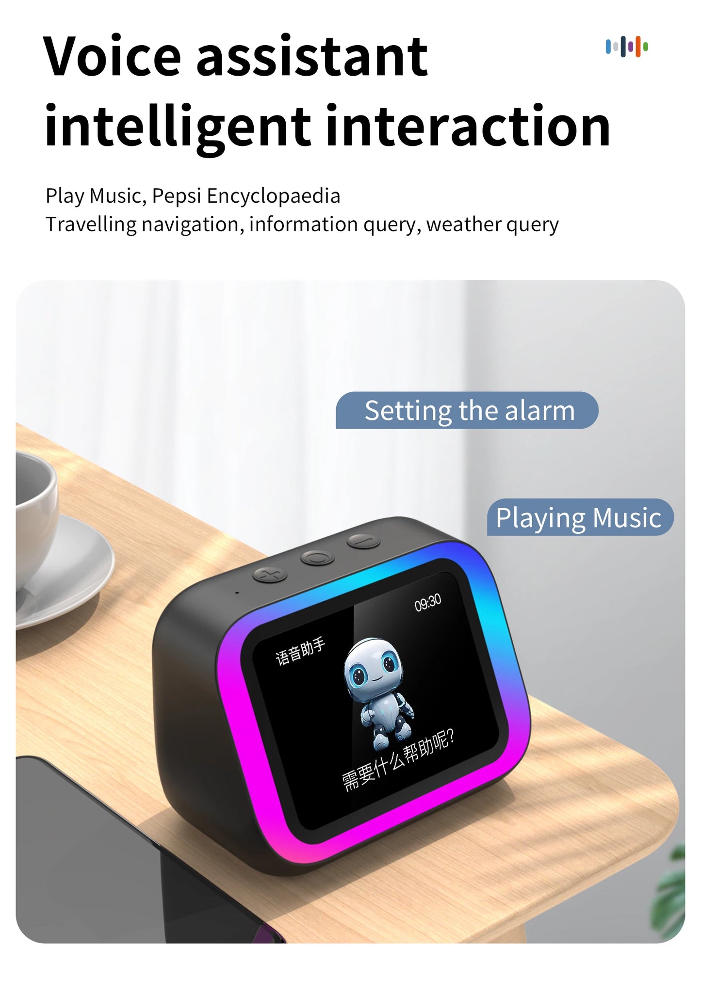Smart Bluetooth Speaker with Weather Display