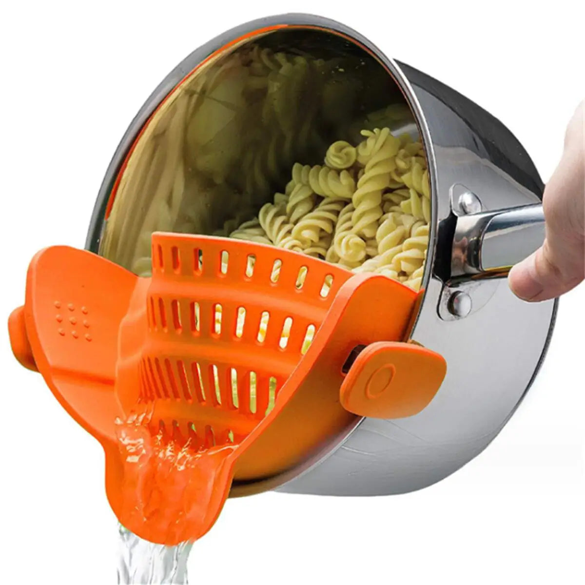 Adjustable Clip-On Pot Strainer – Fits Pans, Pots & Bowls!