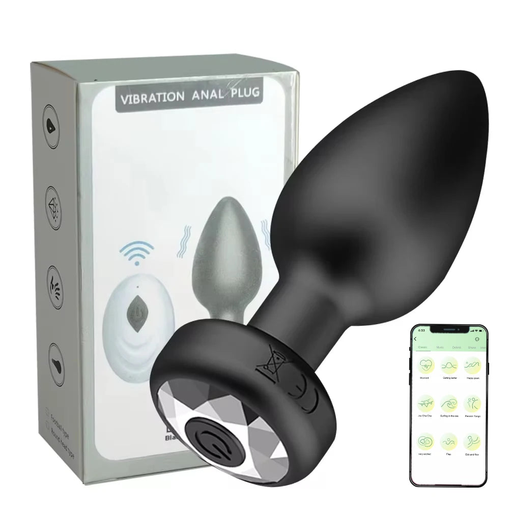 Wireless Vibrating Anal Plug with 10 Modes