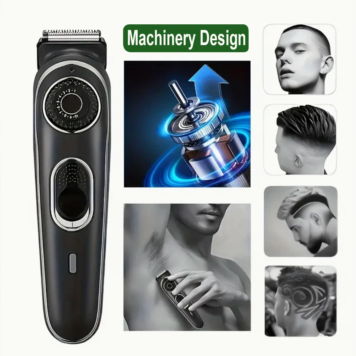 Men’s Body Hair Trimmer for Groin & Chest
