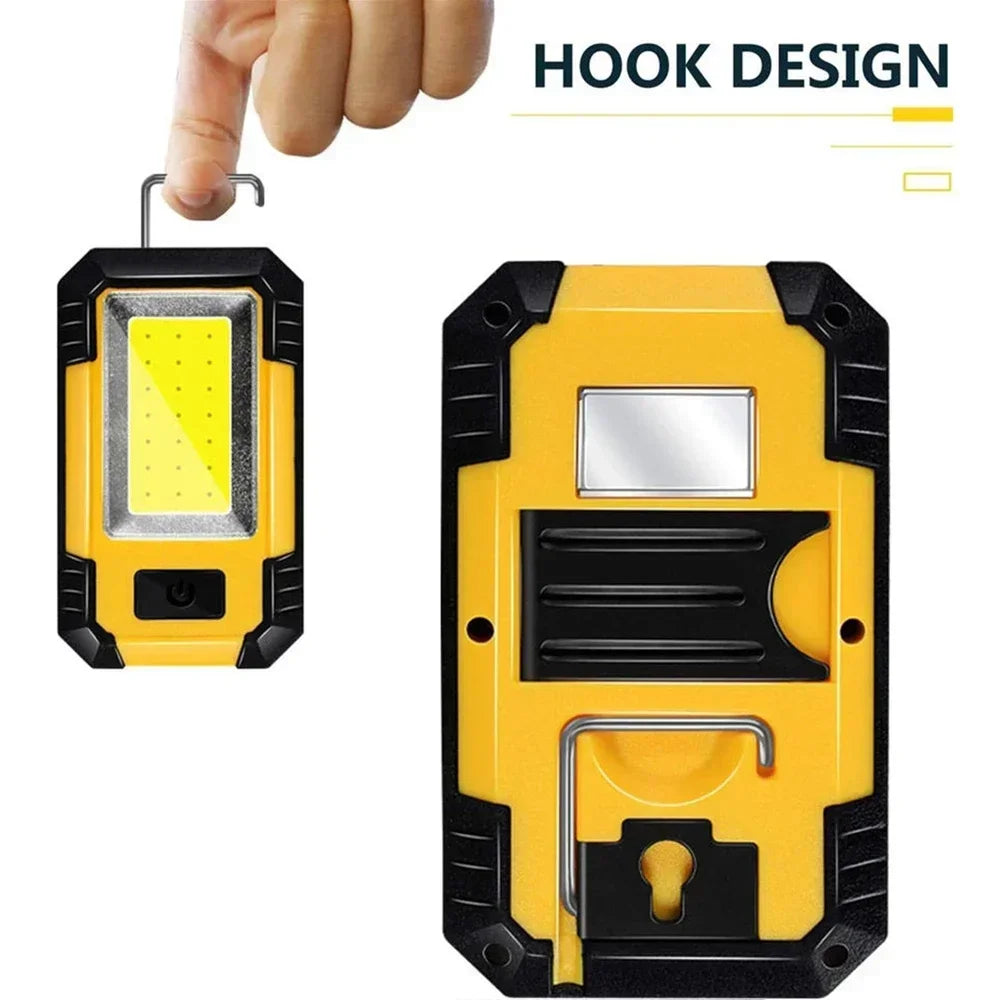 Rechargeable LED Flashlight & Work Light with Power Bank