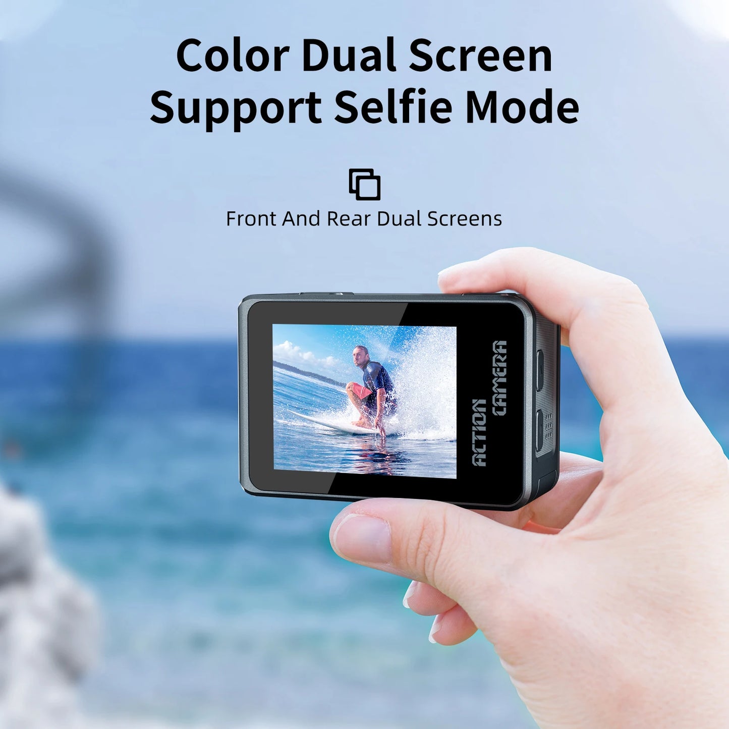 Film every detail with this 5K dual-screen action camera!