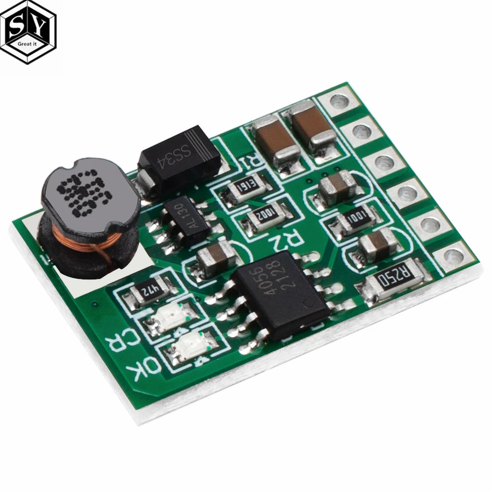 3.7V–12V Boost Converter Board for 18650