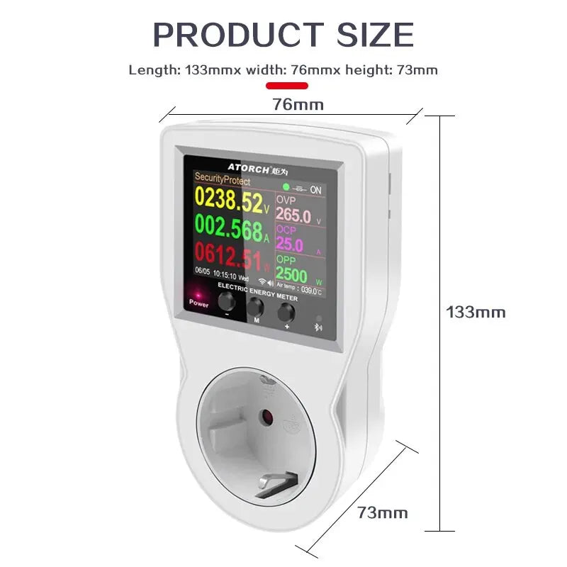 Tuya WiFi Smart Socket with Energy Meter