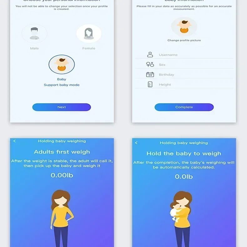 Smart Body Fat Scale Display