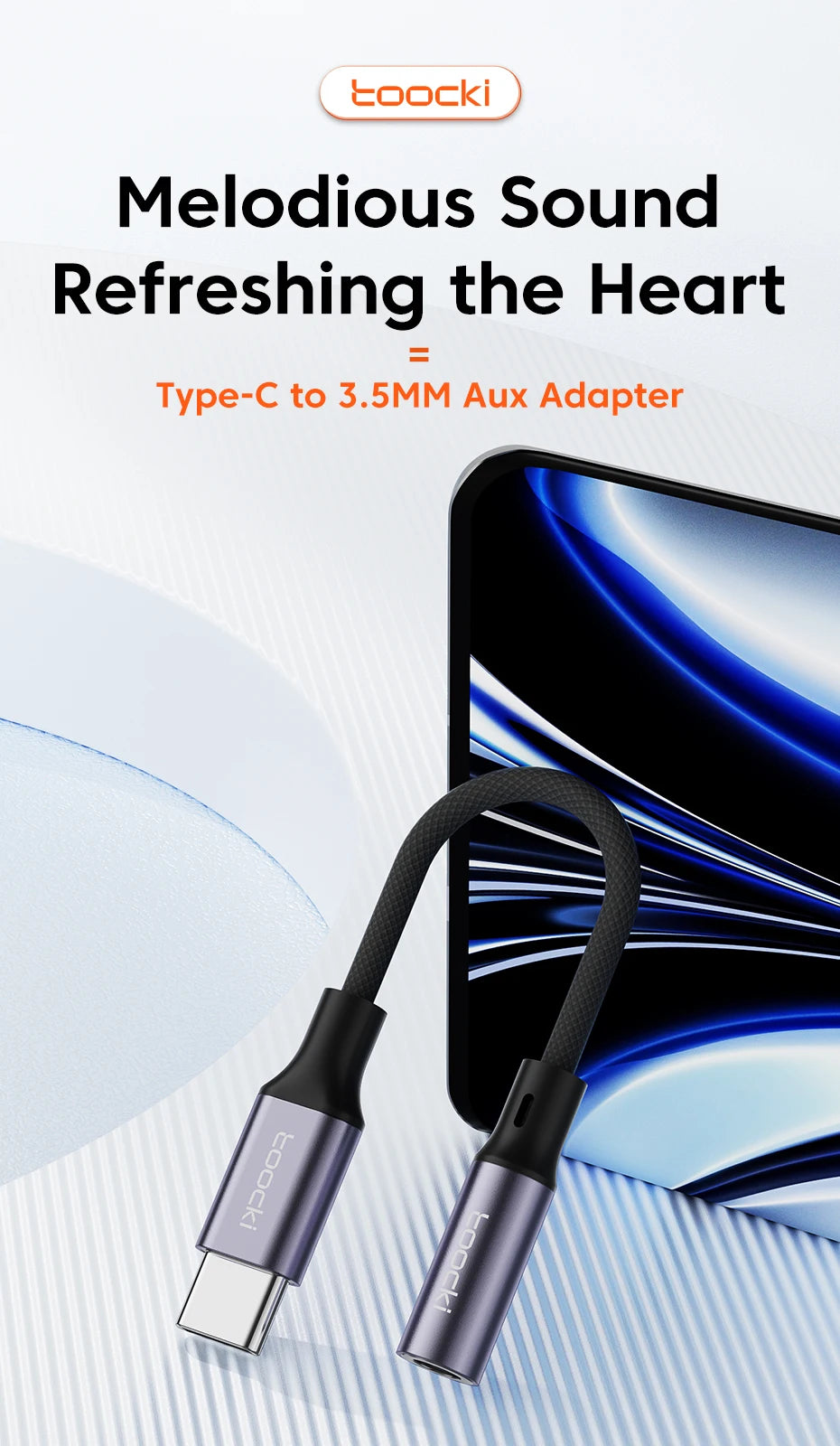 USB Type C 3.5 Jack Earphone Adapter USB C to 3.5mm Headphones AUX Audio Cable