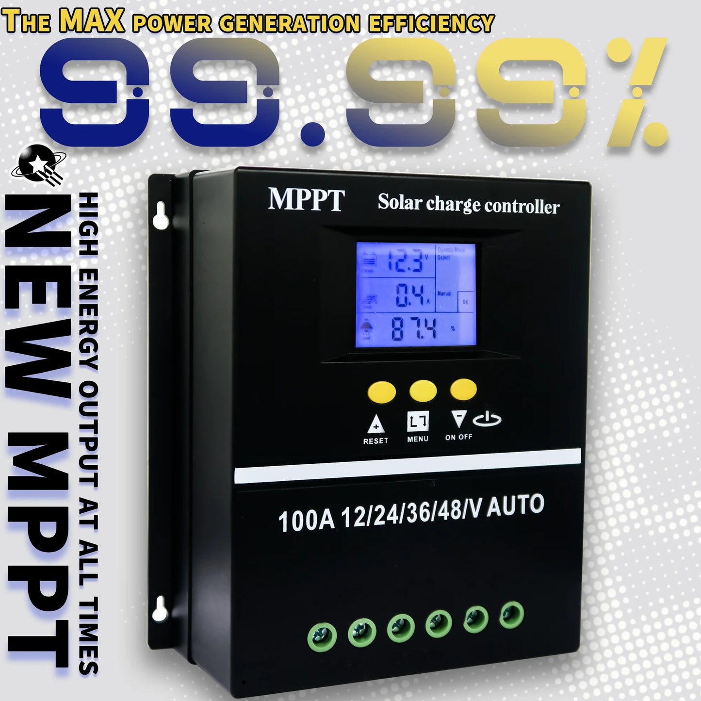 POWLSOJX MPPT 100A Solar Charge Controller