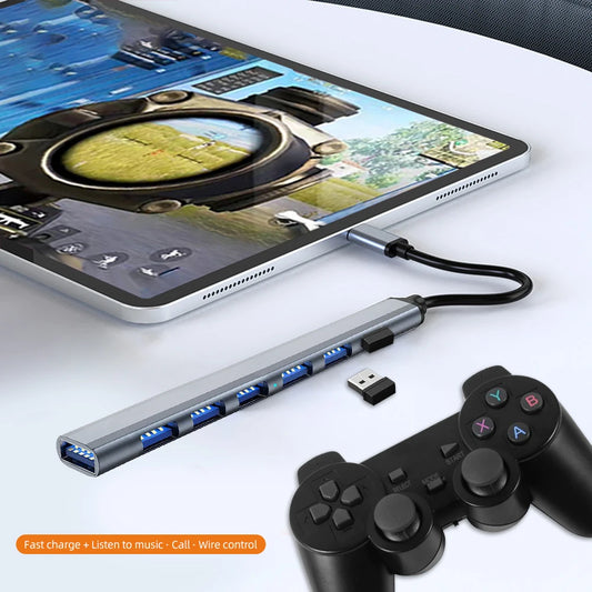 HUB USB 3.0 and Type C HUB Multi Splitter High Speed 5Gbps