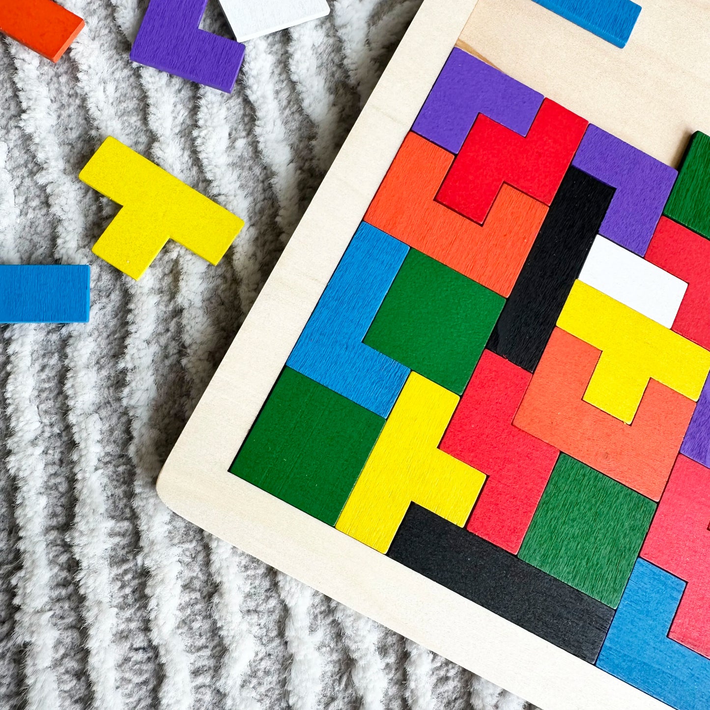 Montessori Wooden Puzzle Blocks – Brain-Boosting 3D Fun!