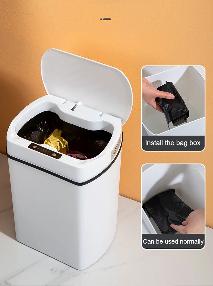 Smart Touchless Trash Can for Home Use