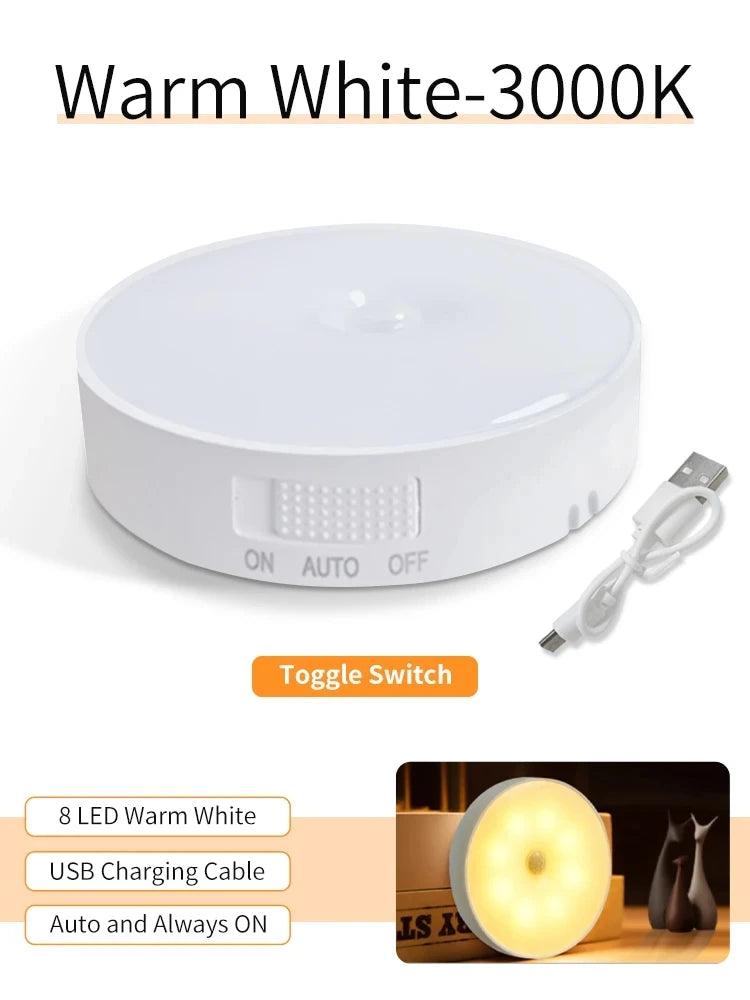 Smart USB Rechargeable Motion Sensor Cabinet Light