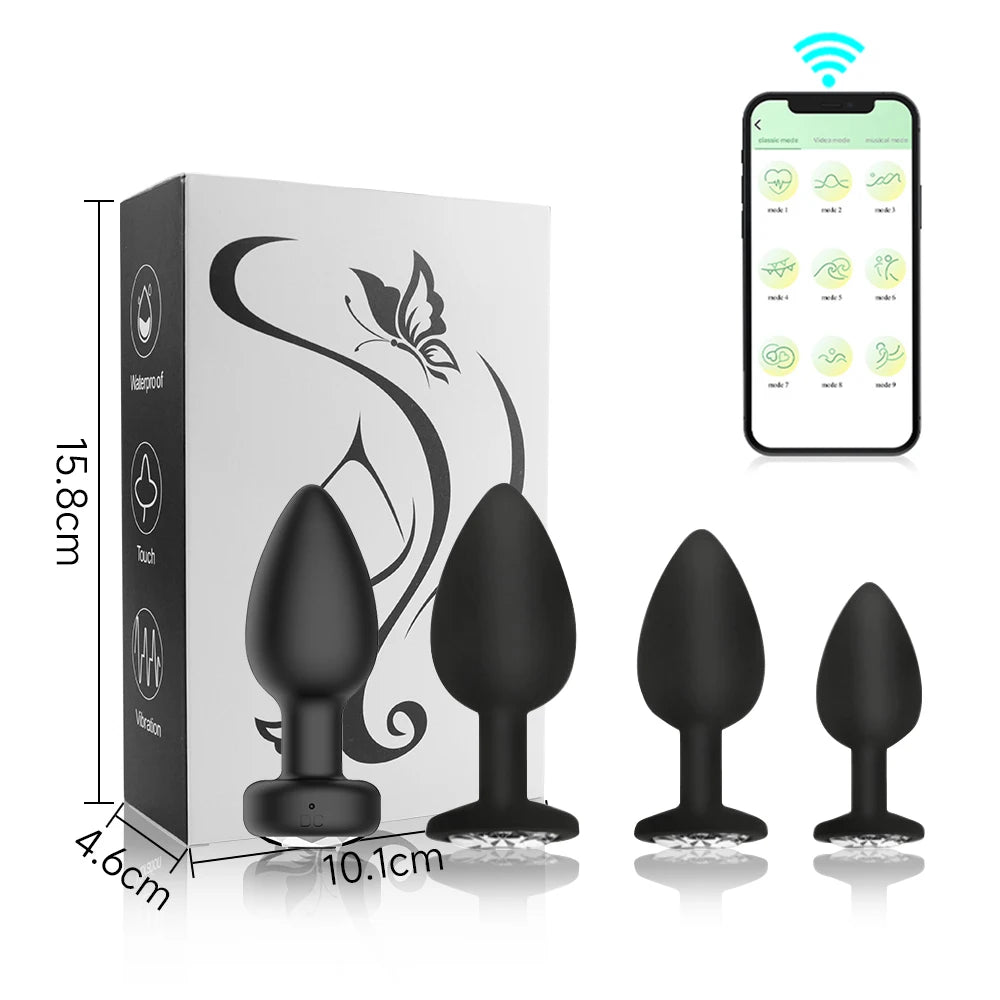 Bluetooth Remote Anal Vibrator with APP