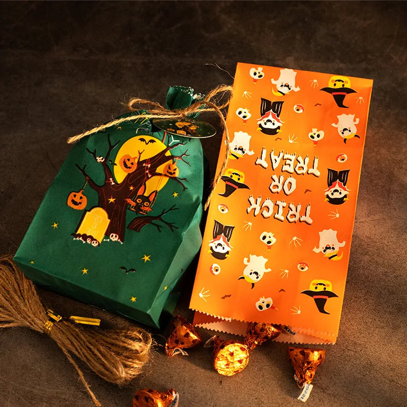 Happy Halloween Cartoon Paper Gift Bags