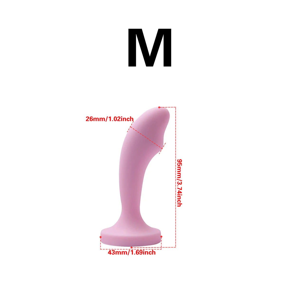 Silicone Anal Plug with Gem Base