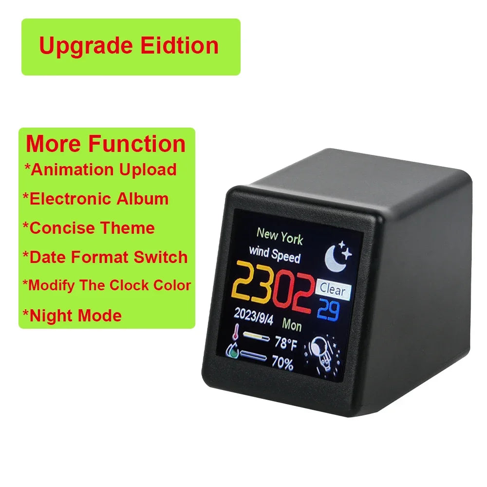 Smart WiFi Weather Clock with Bitcoin Monitor