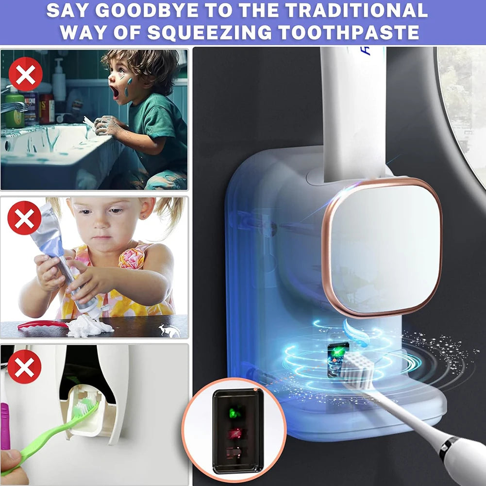 Smart Automatic Toothpaste Dispenser Wall Mounted