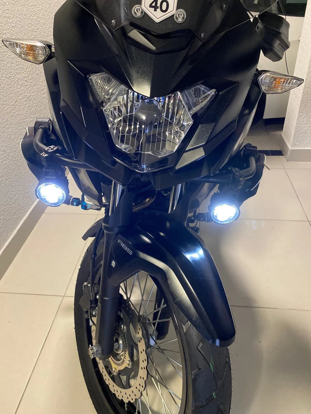 100W LED Motorcycle Fog Driving Lights Pair