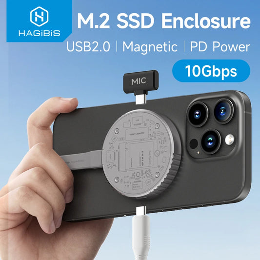 Upgrade storage with Hagibis Magnetic M.2 SSD enclosure!