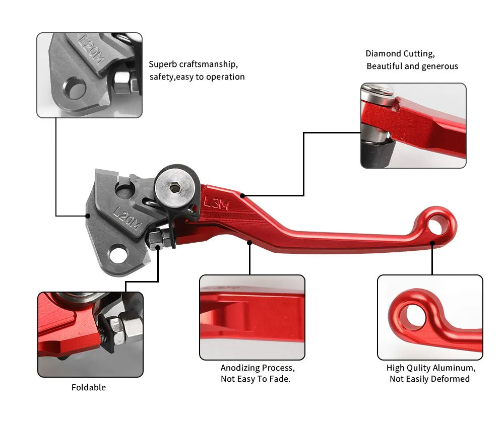 Brake & Clutch Levers for Honda XR230 XR250 XR400 XR650R