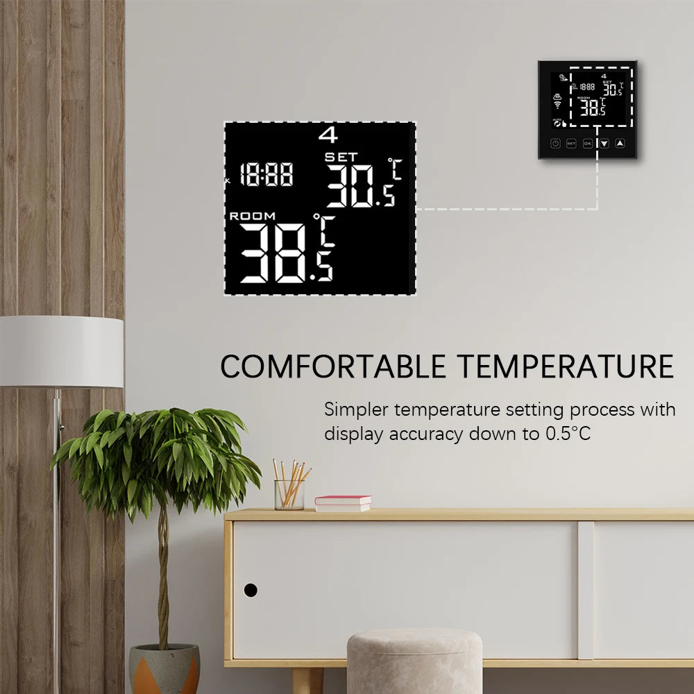 Smart Central Air Thermostat Control Panel