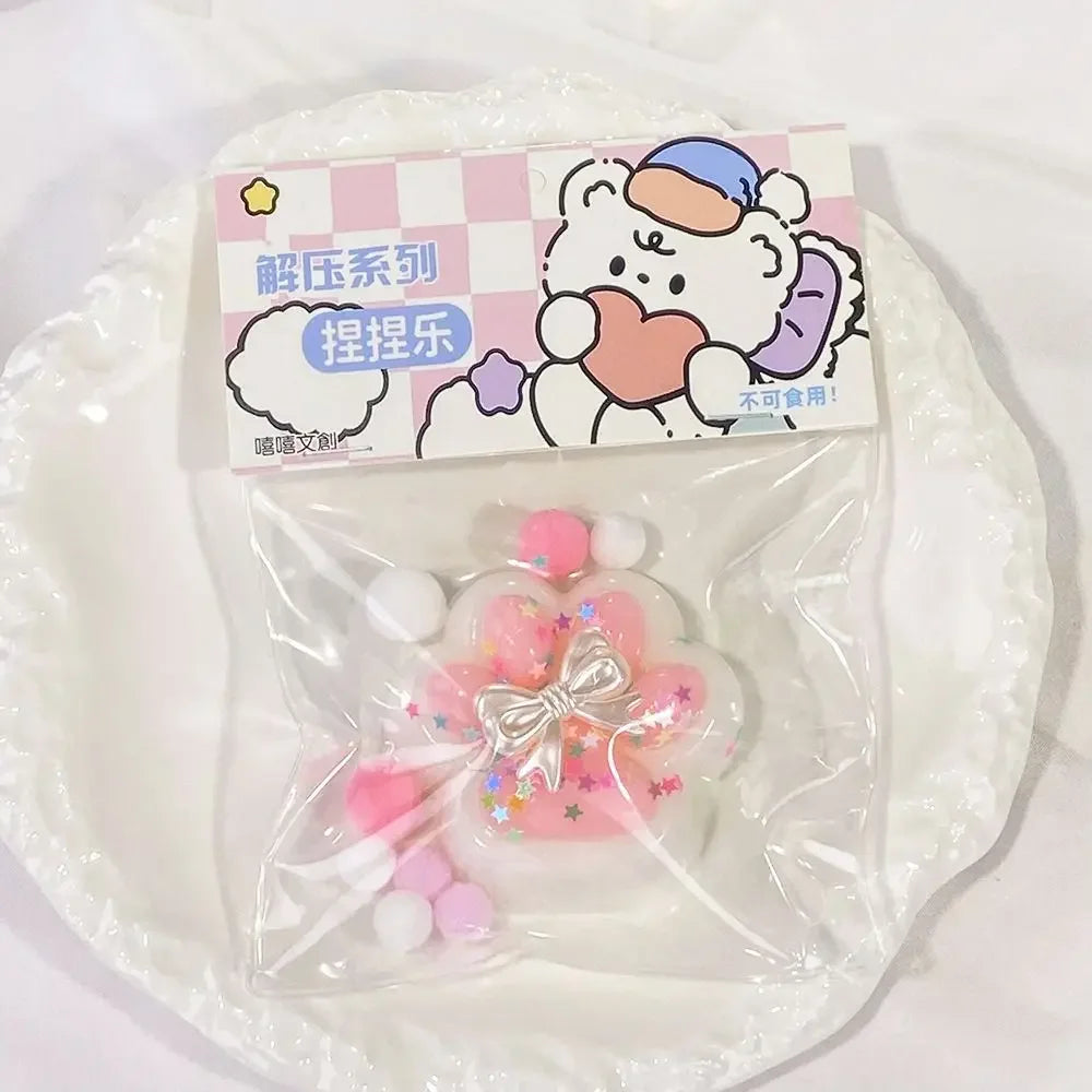 Mini Cat Paw Squeeze Toy for Stress Relief