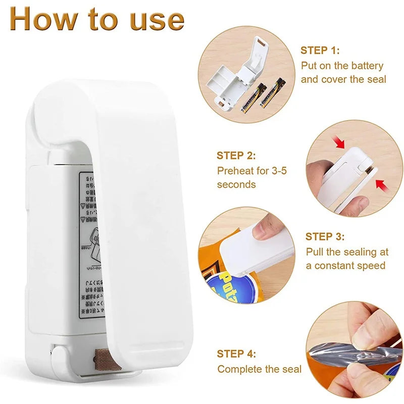 Mini Heat Bag Sealer – Portable Food Packaging Machine