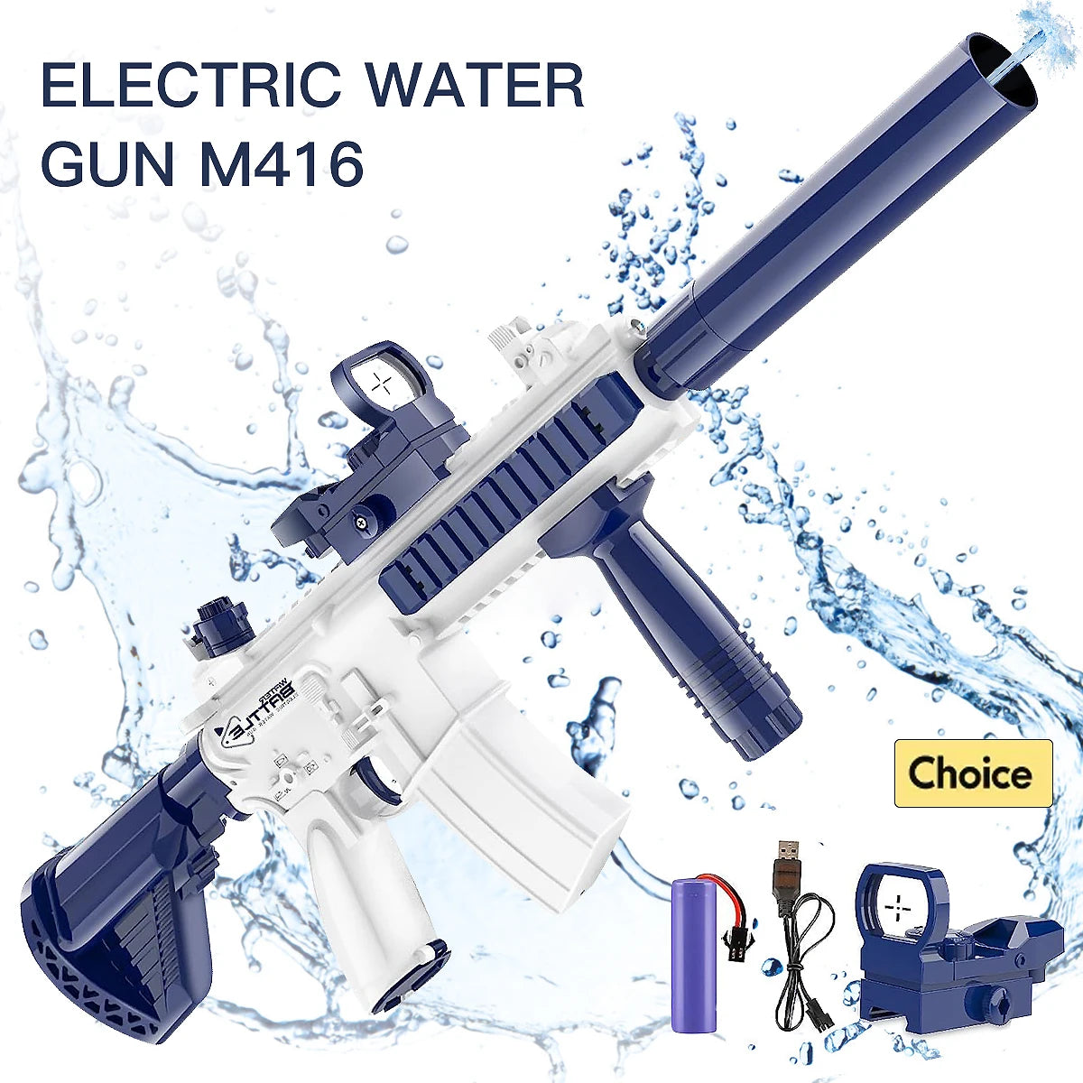 M416 Fully Automatic Water Gun for Outdoor Fun
