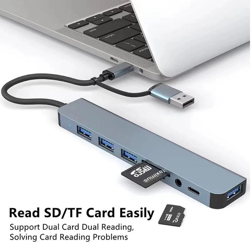 8-in-1 USB-C Hub – Expand Your Connectivity