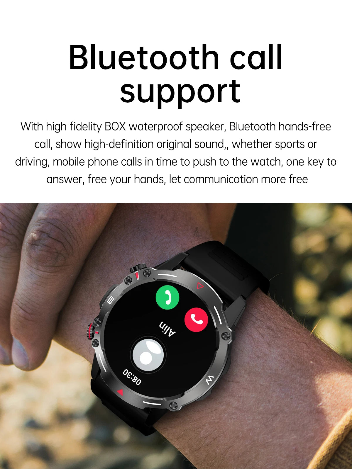 Smart Watch 1.43” Full Touch Waterproof Fitness Watch