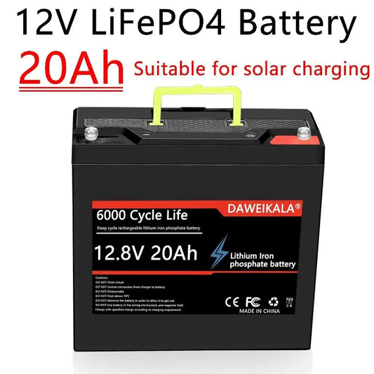 12V 20Ah LiFePO4 Battery for Solar & Marine Use