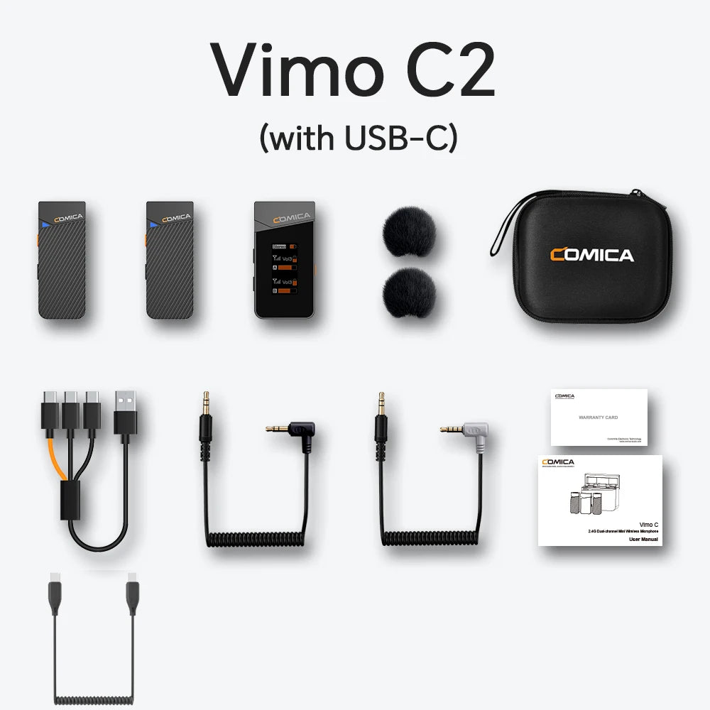 Comica Vimo C Mini Wireless Lapel Microphone Kit