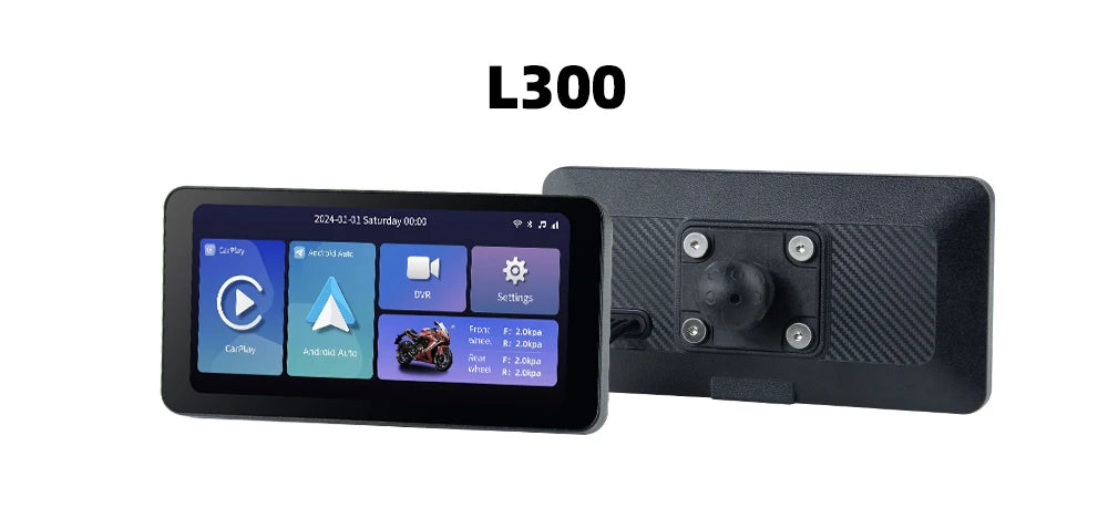 EKIY 6.3" Wireless CarPlay Android Auto GPS