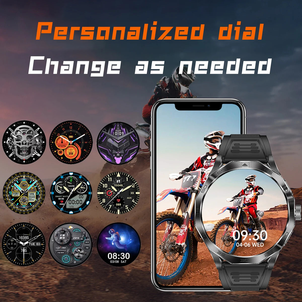 HD Smart Watch with Wireless Calls & Health Tracking