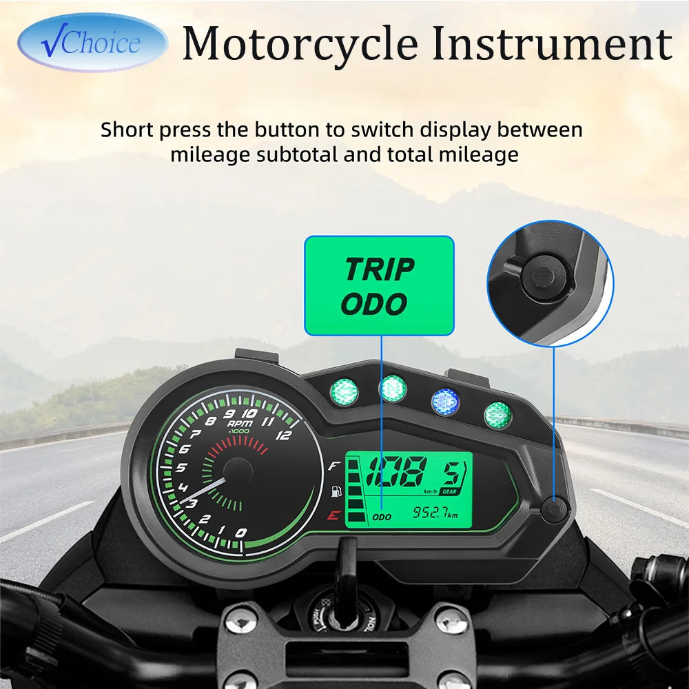 12V Digital Speedometer Odometer for Italika