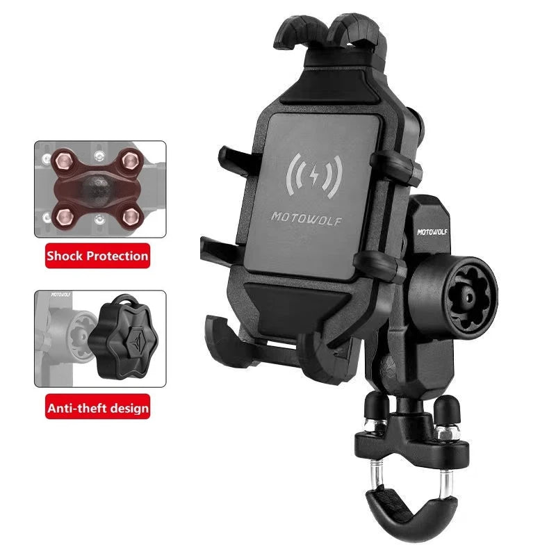 Motorcycle Wireless Charging Phone Mount