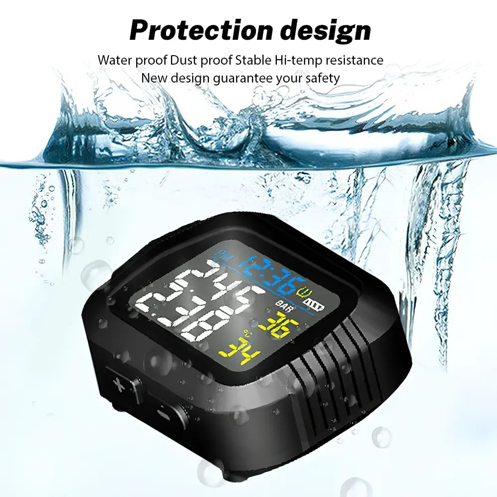 Motorcycle TPMS Tire Pressure Monitoring System Real-Time