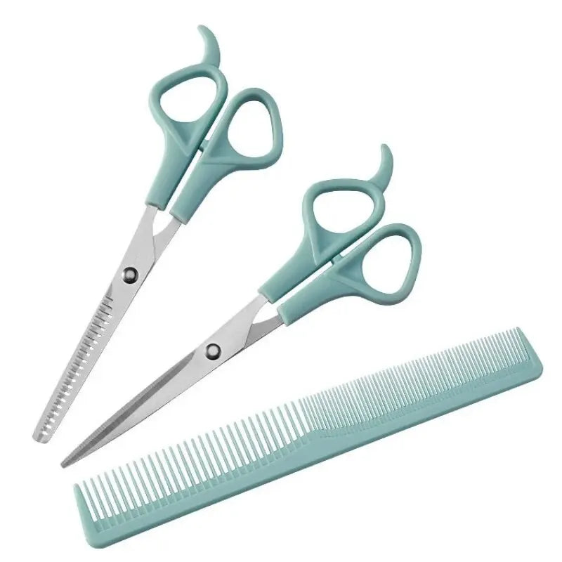 3PCS Professional Haircutting Scissors Set – Thin & Flat Trimmers
