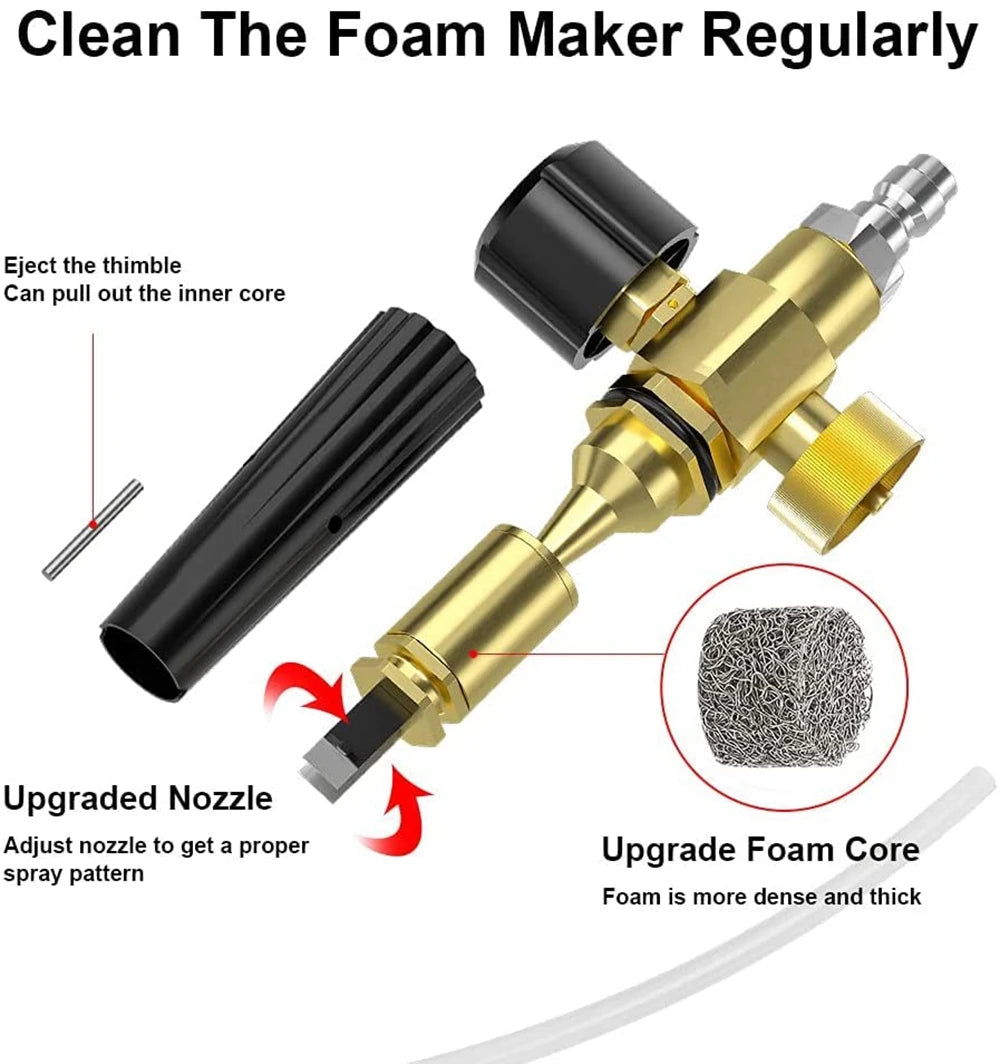 1L Adjustable Snow Foam Lance – Thick Foam, Deep Clean!