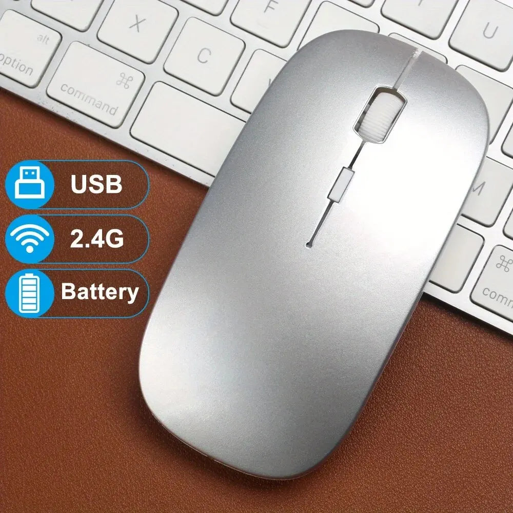 Wireless Mouse Gaming Backlight USB Compatible RGB Rechargeable