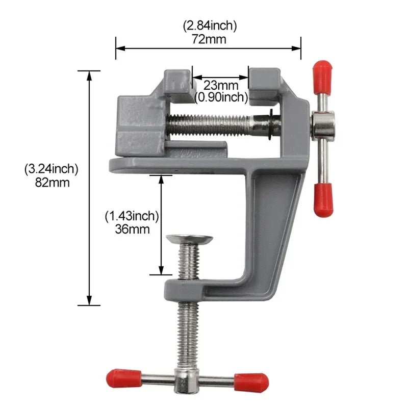 Mini Bench Vise Muliti-Funcational 3.5" Aluminum