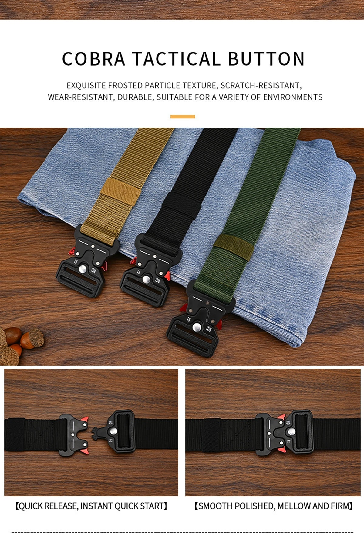 Multi-Function Outdoor Canvas Belt for Men