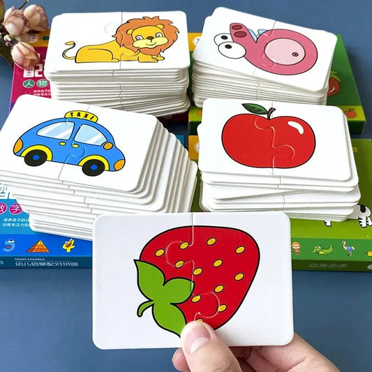 32 Pcs Enlightenment Card Matching Puzzle – Fun & Smart Learning for Kids!