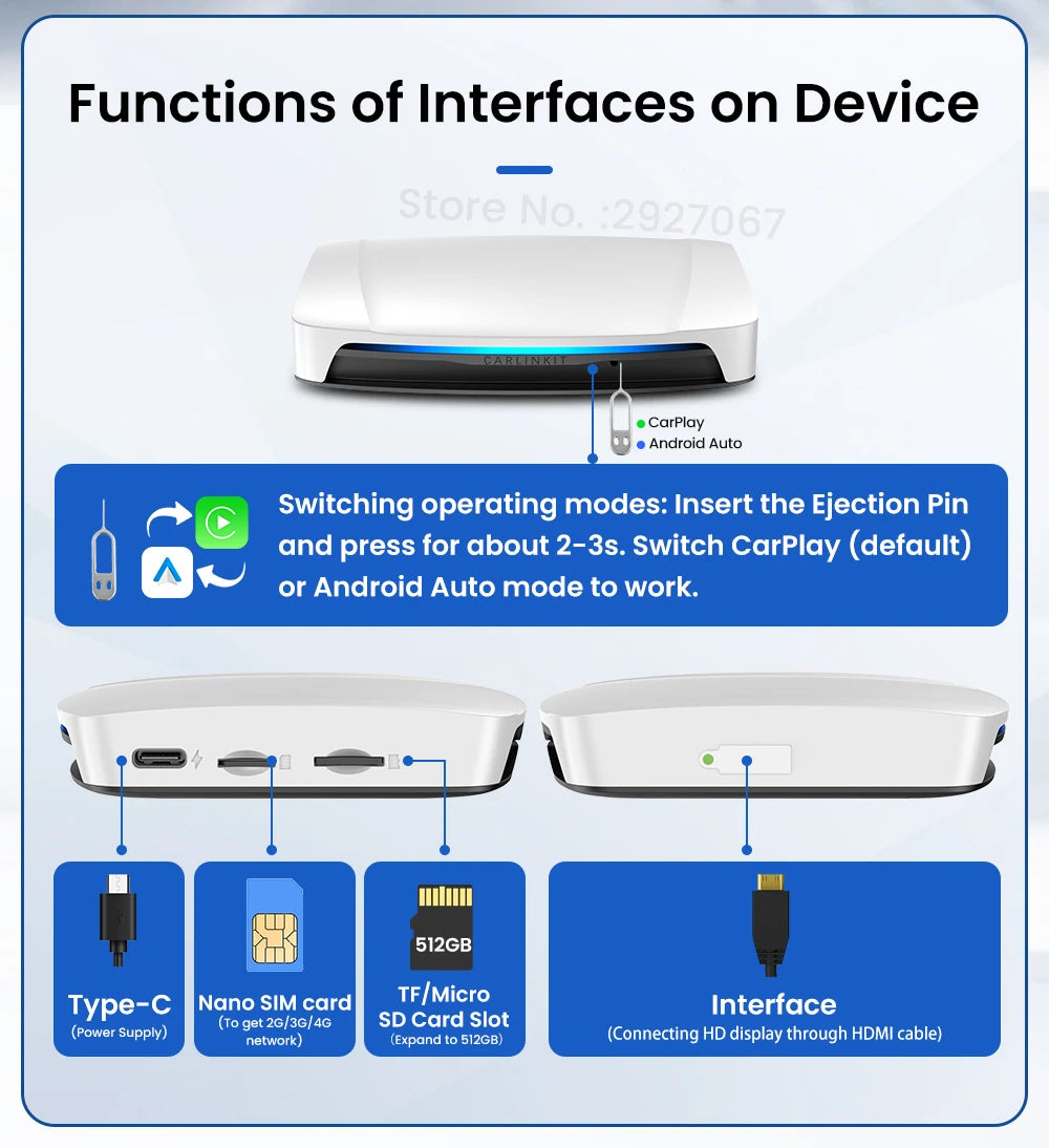 2024 CarlinKit AI Box – Wireless CarPlay & Android TV in One!