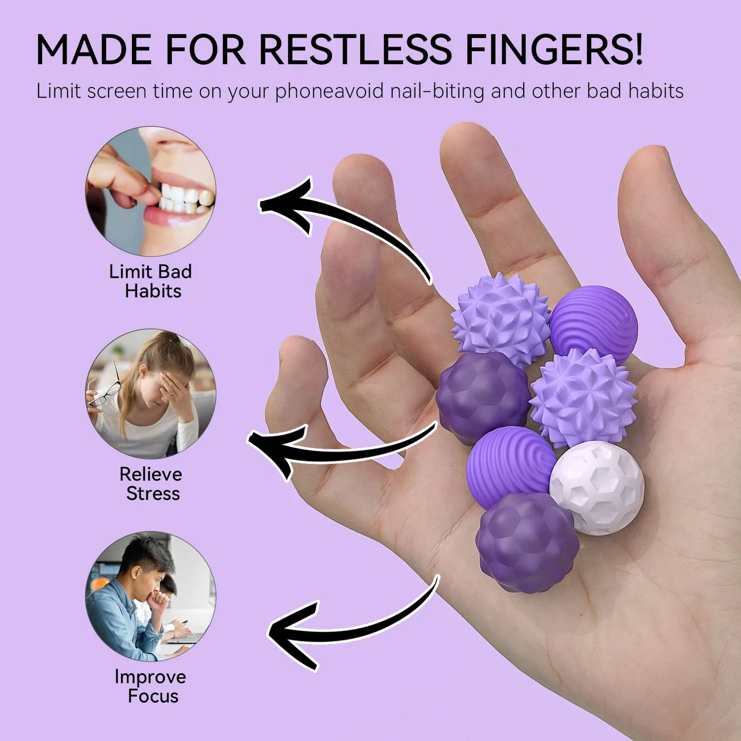 Silicone Magnetic Fidget Balls for Anxiety Relief