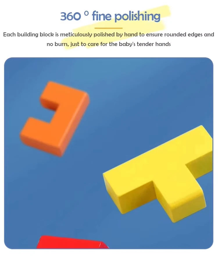 Montessori Wooden Puzzle Blocks – Brain-Boosting 3D Fun!